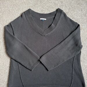 American Eagle Charcoal V-Neck Sweater